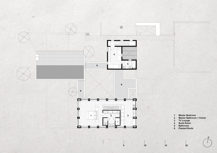 Upper floor plan