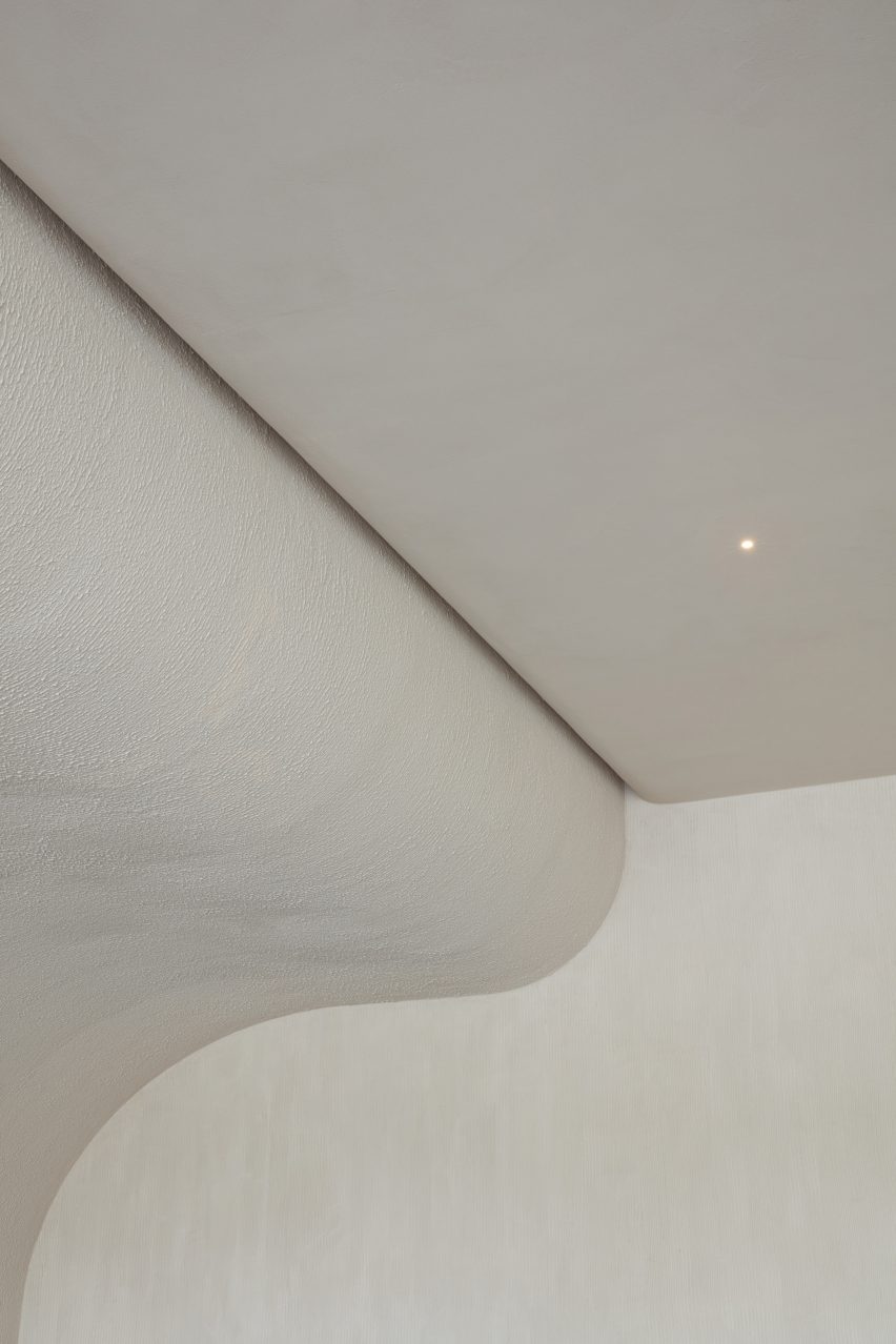 Minimalist interior of VSHD's Orijins coffee shop in Dubai