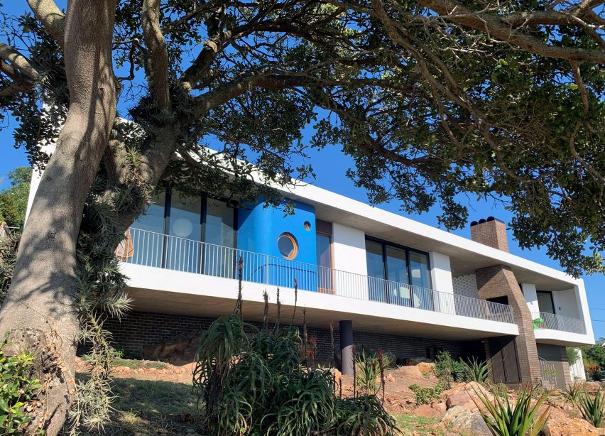 Exterior of Yvette van Zyl's self-designed home in South Africa
