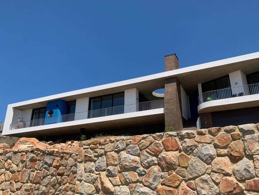 Exterior of Yvette van Zyl's self-designed home in South Africa