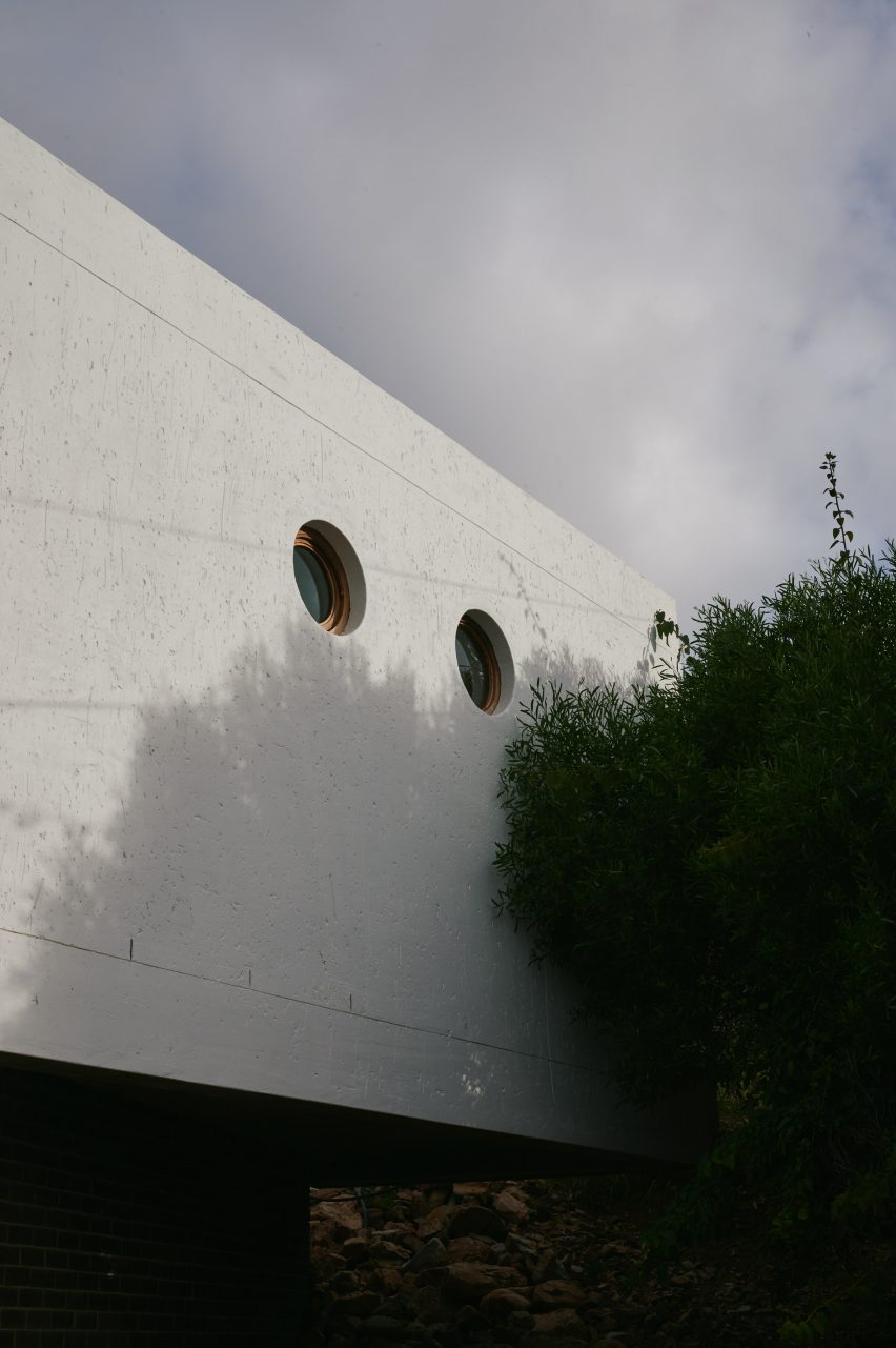 Exterior of Yvette van Zyl's self-designed home in South Africa
