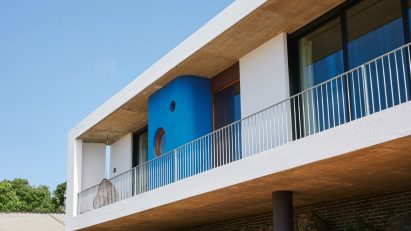 Front facade of Yvette van Zyl's self-designed home