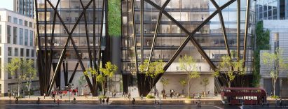 Proposed elevation of 55 Bishopsgate's lower levels