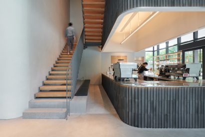 Stairwell at Blue Bottle Coffee Shanghai