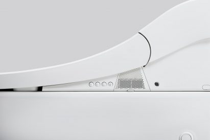 A close-up photograph of Kohler's white toilet