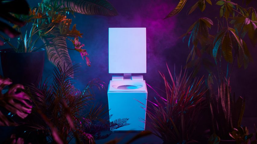 A photograph of Kohler's white toilet