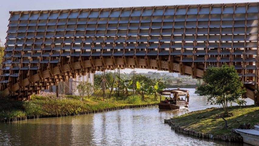 Timber Bridge in Gulou Waterfront by Luo Studio from Dezeen Awards 2022 shortlist