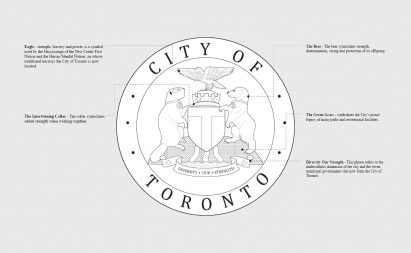 A logo of the city of Toronto