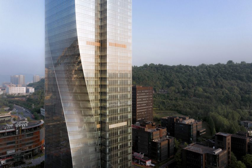 Twisted skyscraper in Chongqing by Aedas