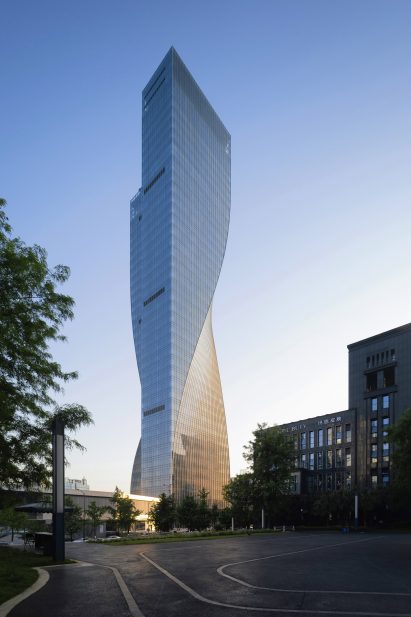 Twisted skyscraper in China