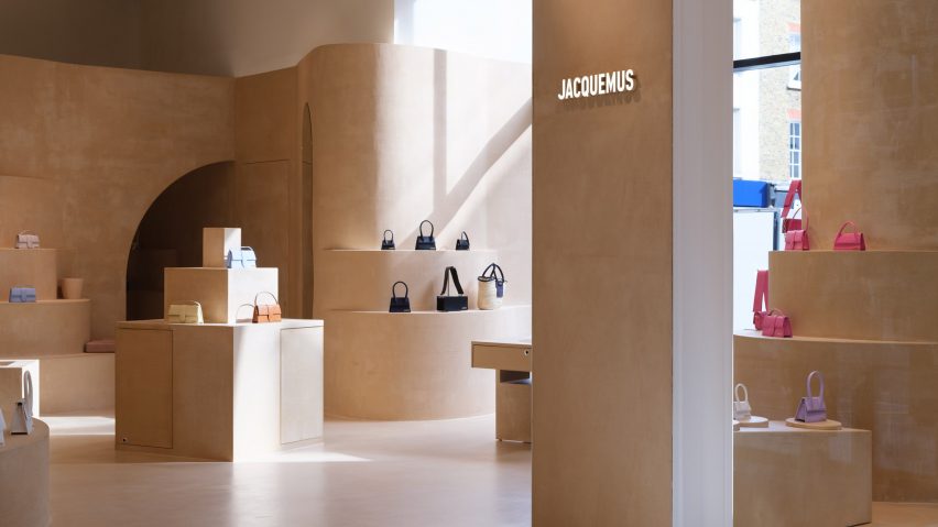 AMO recreates "Provence atmosphere" with clay Jacquemus shop-in-shop