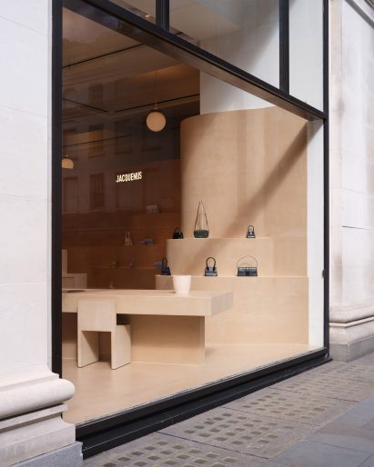 Exterior image of the Jacquemus Selfridges store from Duke Street