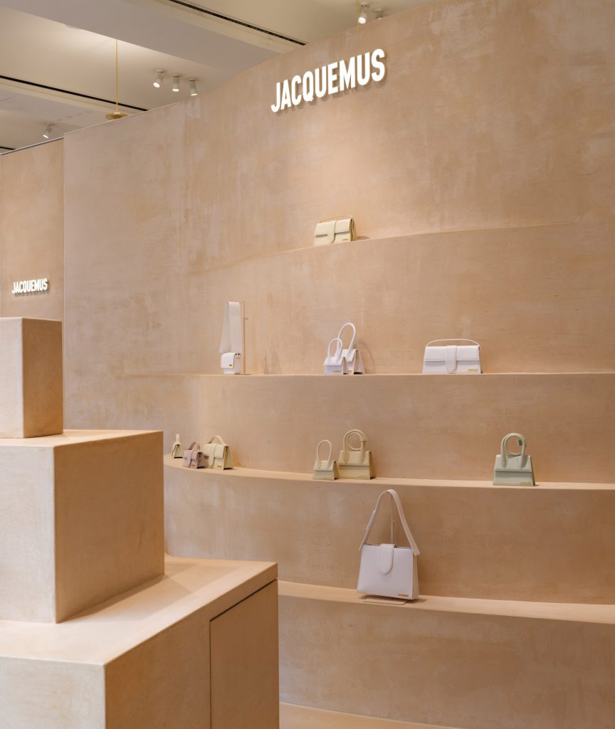 AMO recreates "Provence atmosphere" with clay Jacquemus shop-in-shop