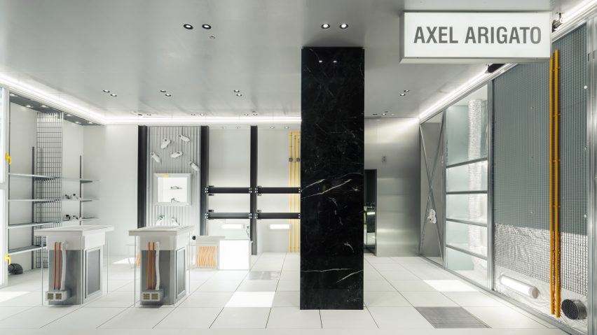 Axel Arigato opens "upside-down" pop-up shop in Selfridges