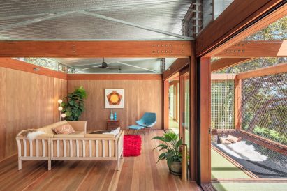 Living room of Balmy Palmy House by CplusC Architectural Workshop