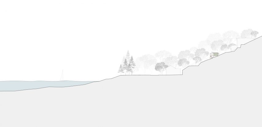 Section of Balmy Palmy House by CplusC Architectural Workshop