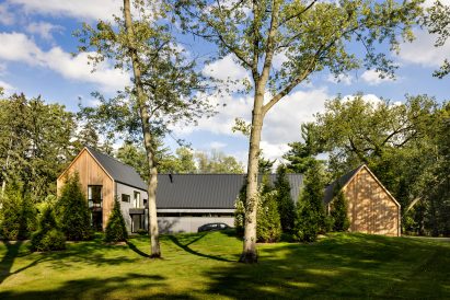 Grey panelled house