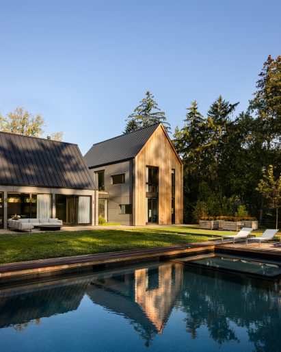Cedar clad house