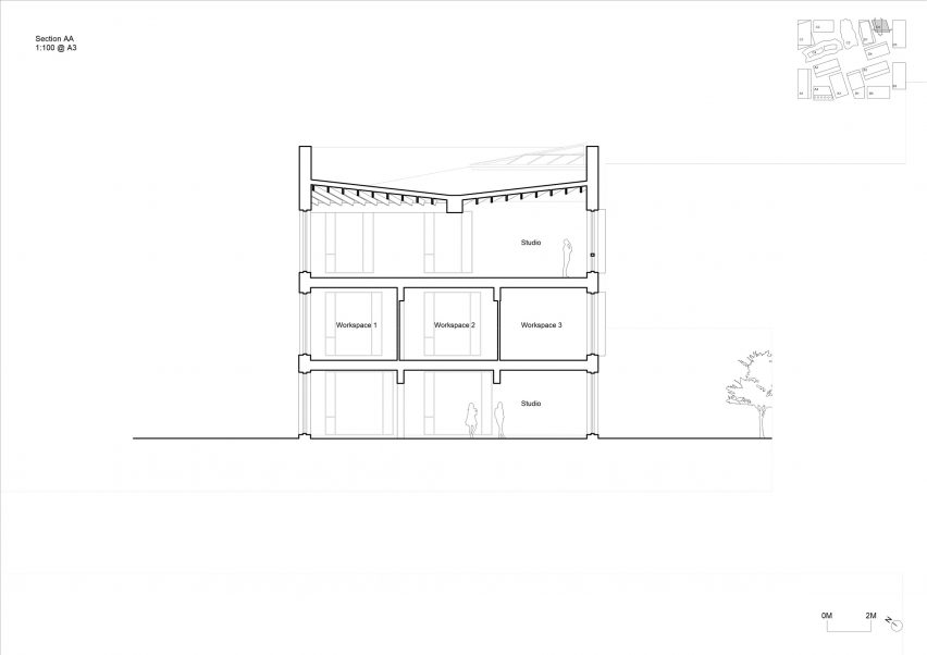 Section of D2 by Mole Architects