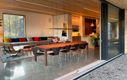 Open-plan living area