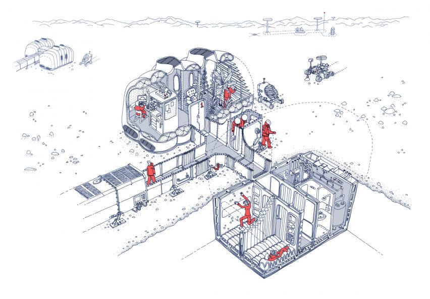 Diagram of Martian House at M Shed in Bristol