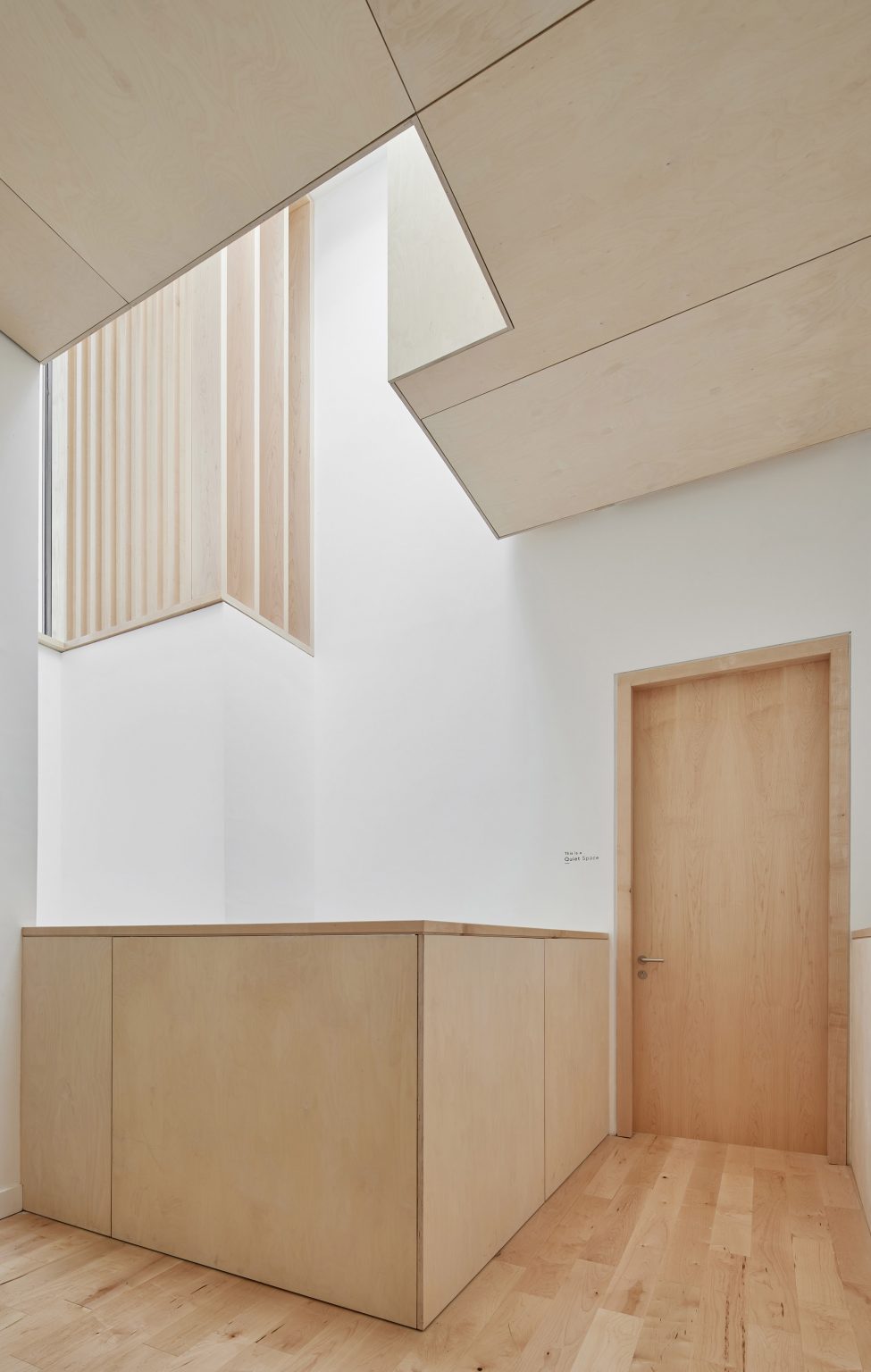 Photograph showing joinery details in link building