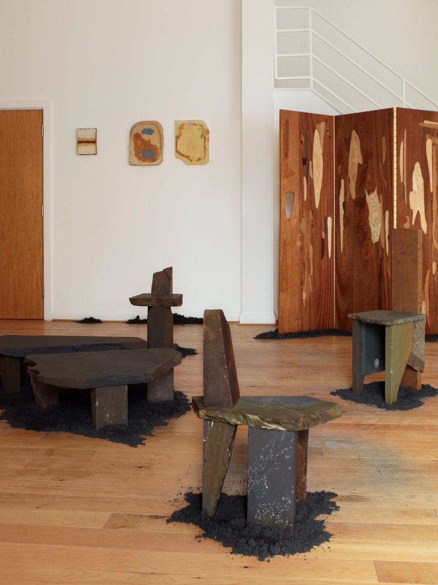 Stone chairs and tables