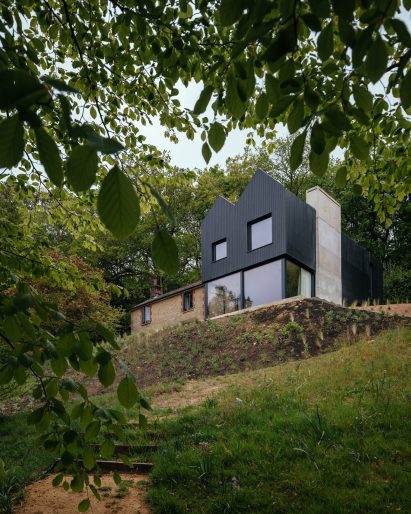 Double-pitched cottage extension in England