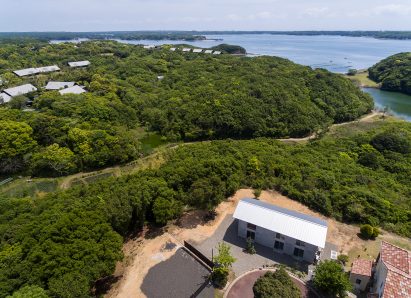 Aerial view of home in Japan's Ise-Shima National Park