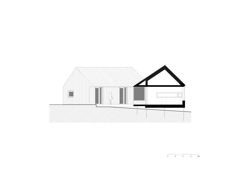 Section of House with In-Law Suite by KLAR