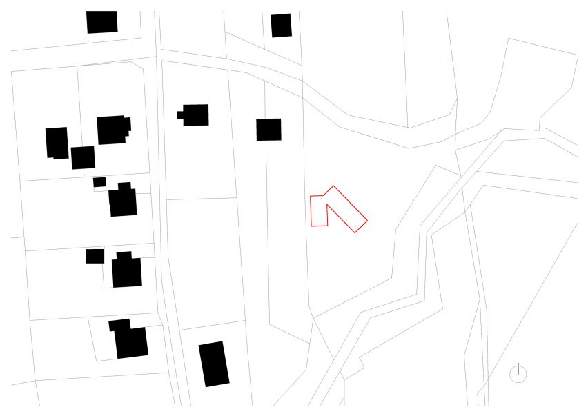 Site plan of House with In-Law Suite by KLAR