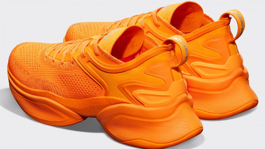 A bright orange pair of HySpeed trainers