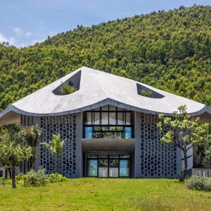 The exterior of The Kaleidoscope in rural Vietnam