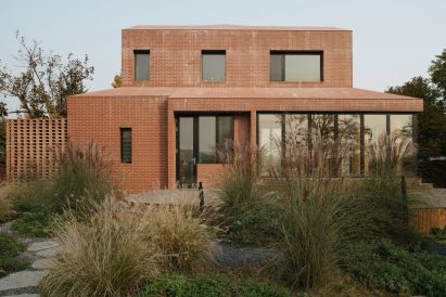 Red-brick house in China