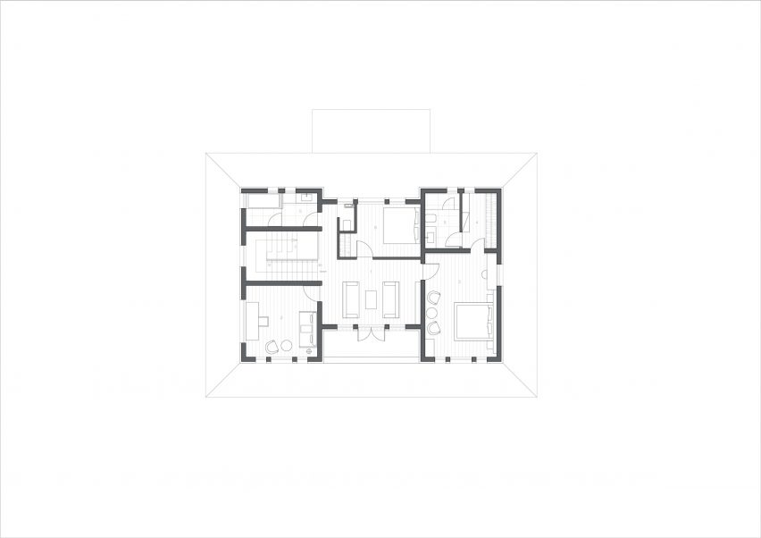 First floor plan of Anna Garden House by Kiki Archi
