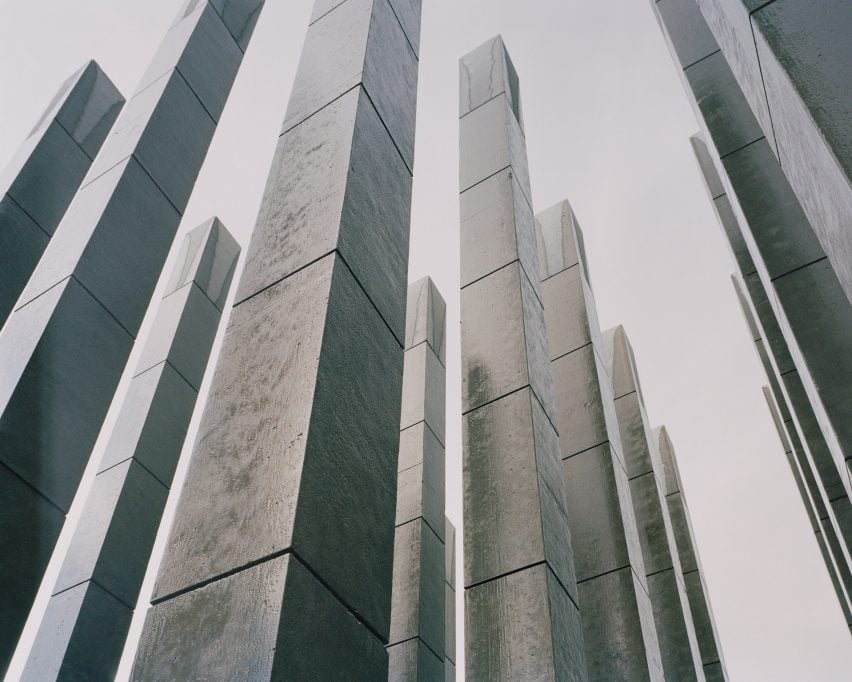 View up of Less artwork in Canberra by Pezo von Ellrichshausen
