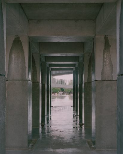Base of Less Pavilion in Canberra