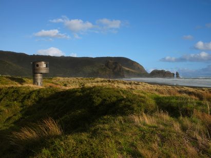 North Piha beach in New Zealand