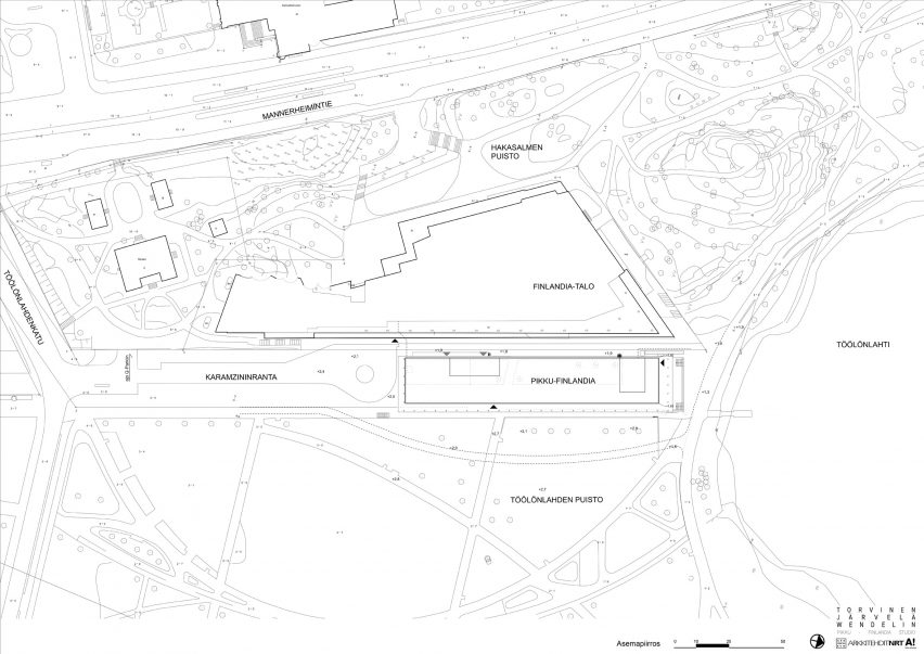 Site plan of Little Finlandia