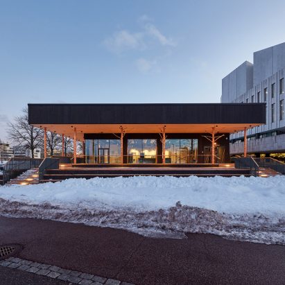 Little Finlandia is supported by trees