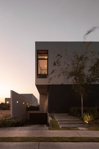 Concrete-clad house