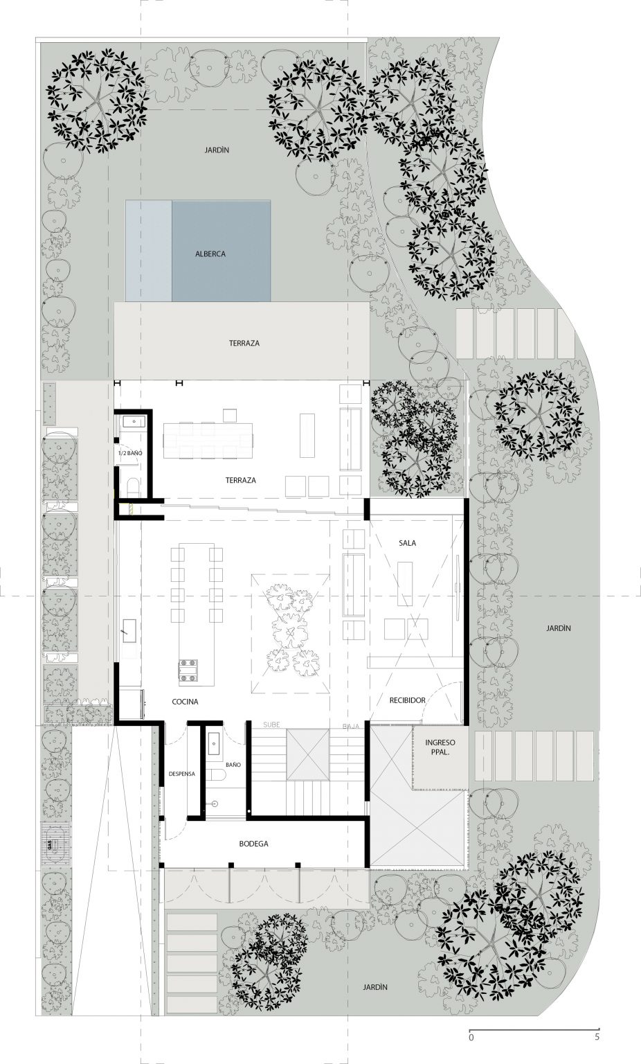 Lower floor plan