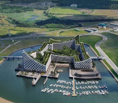 Aerial view of Masterplan Esbjerg Strand