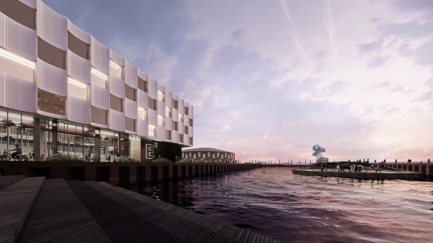 Exterior of Masterplan Esbjerg Strand by BIG