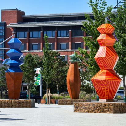 Merseyside Totemy sculptures by Alicja Biala