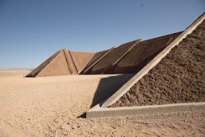 Earthen mound at the City in Nevada by Michael Heizer
