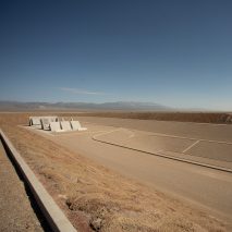 City sculpture in Nevada desert by Michael Heizer