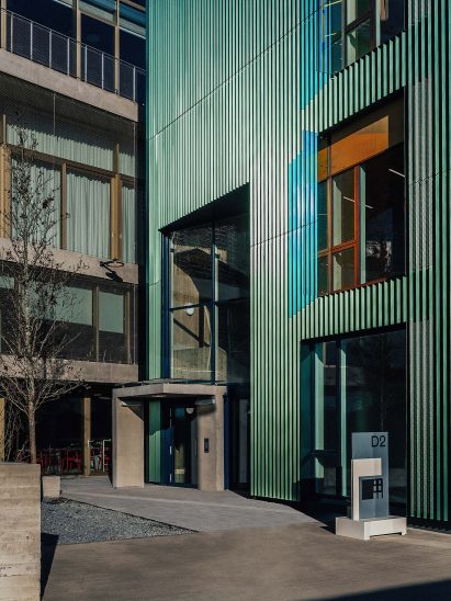 Entrance to D2 workspace at London's Design District