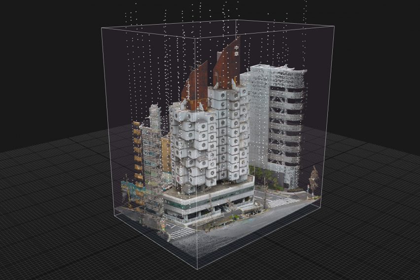 Nakagin Capsule Tower 3D digital model