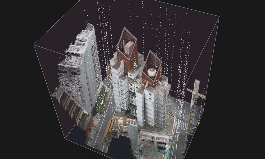 Nakagin Capsule Tower 3D digital model